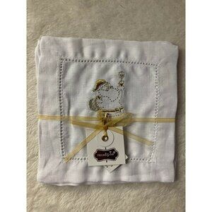 Mud Pie NEW Set Of 4 Cocktail Napkins Reindeer